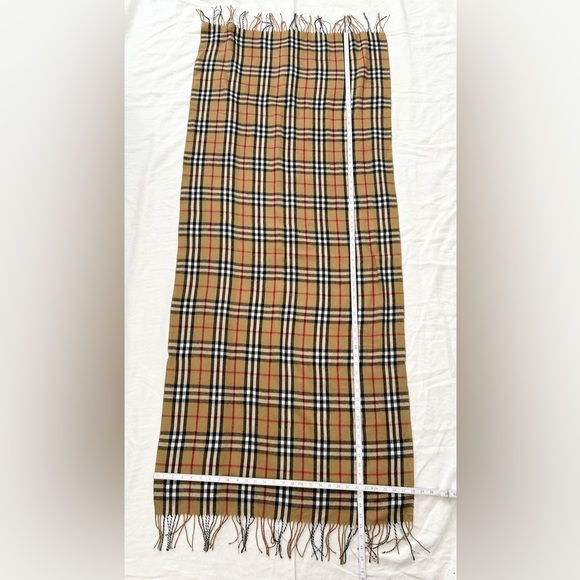 Tan Plaid Nova-Check Scarf - Picture 5 of 7